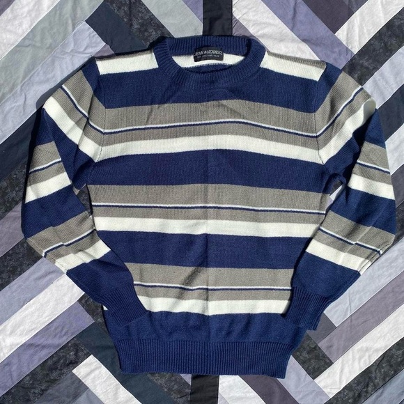 Vintage Jean Michaud Striped Sweater - Picture 2 of 4